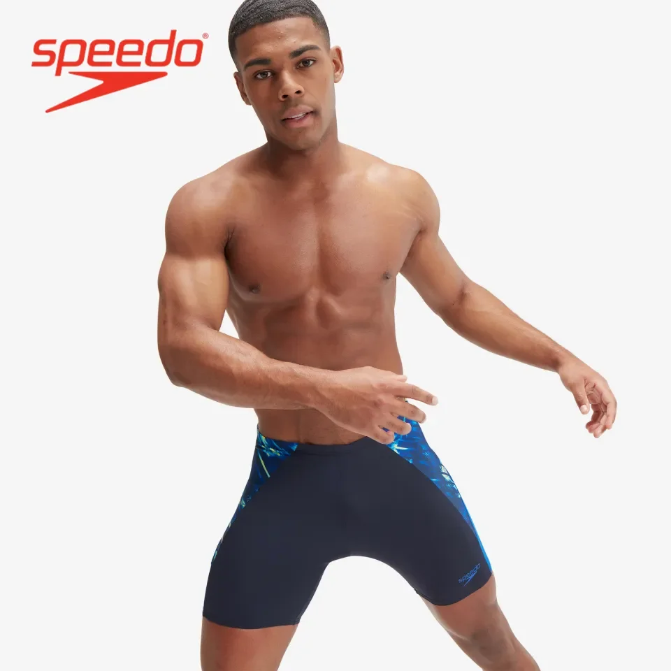 Speedo Men s Swimwear Mens ECO Endurance Splice Mid Jammer