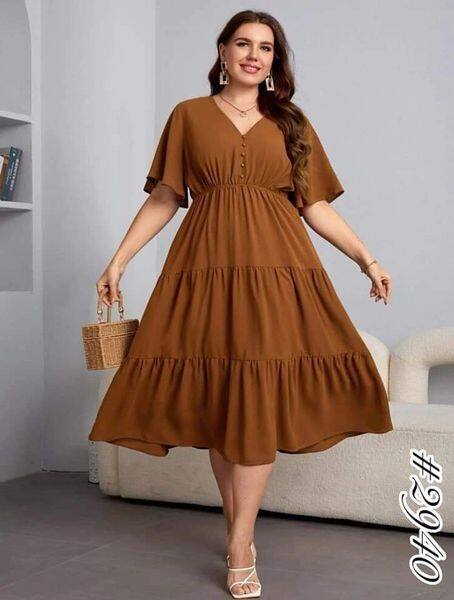 Casual brown sale dress