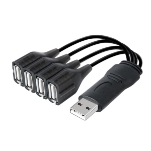 Bộ chia USB Y Cáp USB Nam đến 4 nữ USB 2.0 chuyển đổi đa cổng USB Expander Cáp Multiport chia Adapter