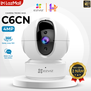 Camera IP WIFI EZVIZ C6CN 2K Độ Phân Giải 4MP Đàm Thoại 2 Chiều Phát Hiện Con Người Xoay 360 Giảm Ngược Sáng - EZVIZ Hoang Nguyen Authorized Store