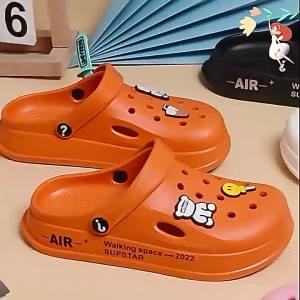 MenS Clogs New Style Non-Slip Thick-Soled Casual Outdoor Korean Version Beach Soft-Soled Closed-Toe MenS Sandals