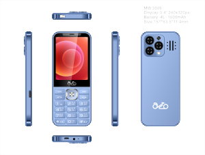 inovo โทรศัพท์ปุ่มกด A08 Nano ระบบ Dual SIM (2 ซิม) จอกว้าง 3.9 นิ้ว รองรับ 3G/4G พร้อมประกันศูนย์ 1 ปี