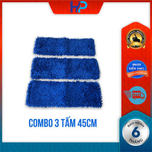 COMBO 3 Bông lau nhà san hô 45cm thay thế cây lau nhà công nghiệpNùi bẹ lau siêu thấm hút nước