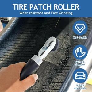 Heavy Duty Tire Puncture Repair Tool Set with Grinder Tire Patches Repair Tool set for Quick Flat Tire Fixing On Vehicles