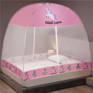 Yurt mosquito net free installation of 1.8m bed 1.5m bracket home anti-fall student dormitory 1.2m mosquito net