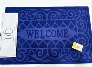 URBAN CURTAIN SHOP EMBOSSED DOORMAT PVC WELCOME MAT