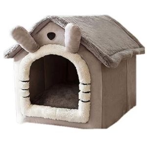 WUXU Plus Velvet Winter Kitten Closed Cat Bed Pet Bed Cat Kennel Puppy Nest