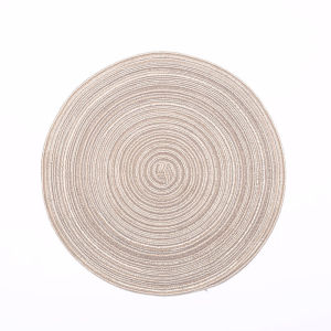 Gradient Elegant Placemats For Dining Table Heat-Resistant Round Design Washable Anti-Slip Coaster