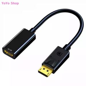 💕 YoYo Shop 💕 1 Piece 4K DisplayPort To HDMI-compatible Video Audio Cable Adapter For PC Computer HDTV Projector DP To HDMI Converter Cable