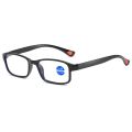 HD anti-blue light anti-fatigue reading glasses for men and women fashion ultra-light portable reading glasses for the elderly. 