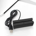 Credit Card Reader 3 Track Magnetic Stripe Card Reader Power on Self Test for Identity Verification. 