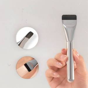 แปรงเกลี่ยรองพื้น แปรงลงรองพื้นหัวแบน แปรง สำหรับลงรองพื้น ไม่บาดหน้า แปรงมาสก์หน้า ขนสั้น บางเฉียบ ปกปิดเบา