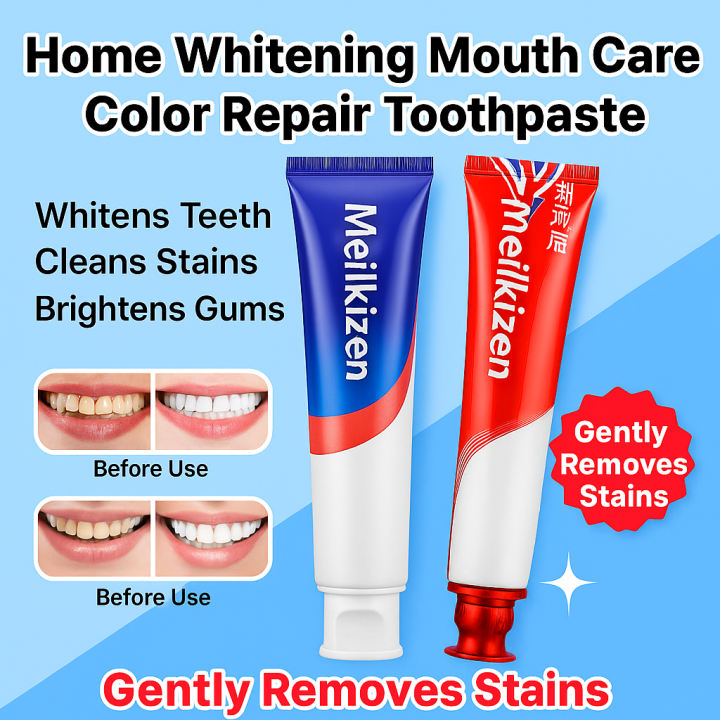 Color Repair Toothpaste Whitening Toothpaste Smoke Stain Color Repair Clean Teeth Breath Bright ...