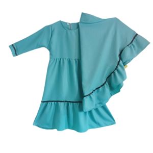 Gamis Anak Perempuan  Set Jilbab wardah