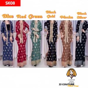 JJ COUTURE SK08 (NEW)SONGKET SERIES 2025 MUSLIMAH SET KURUNG STYLE