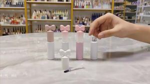 10/30/50pcs 8ml Empty Matte Glossy White Glass Bottle /Nail Oil Container Packing DIY Beauty Nail Tool