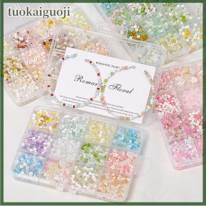 tuokaiguoji 12 24 Grids Super Mixed Color Glass Rice Beads Set Loose Beads Handmade DIY Bracelet Necklace Beaded Material Jewelry Accessories