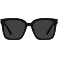 Korean Viral UV400 Sun Block Fashion Square Cat Eye Plain Black Sunglasses Mirror Dark Glasses Unisex. 