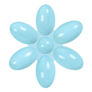 MUNCHX Nhiều ngăn Bát đựng thức ăn cho mèo. Nhựa Hoa 6 cánh Đĩa ăn Nâng cấp Chống trượt Bát ăn cho thú cưng Mèo Chó