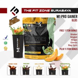 M1 Muscle First Gold Pro Gainer 6 Lbs Weight Mass Gainer BPOM The Fit Gym Store Surabaya