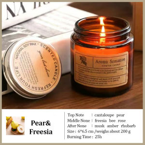 Scented Candle Soy Wax Jar Candle Vessel Environmentally Friendly and Romantic