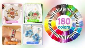 LOVIMAG Embroidery Thread 180pcs Friendship Bracelet String Floss Kit Yarn