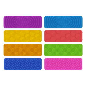 Creative Silicone Suction Cup Sensory Strips Stress Reduce Toy for Adults Kids Reusable Textured Fidgeting Solution Toy