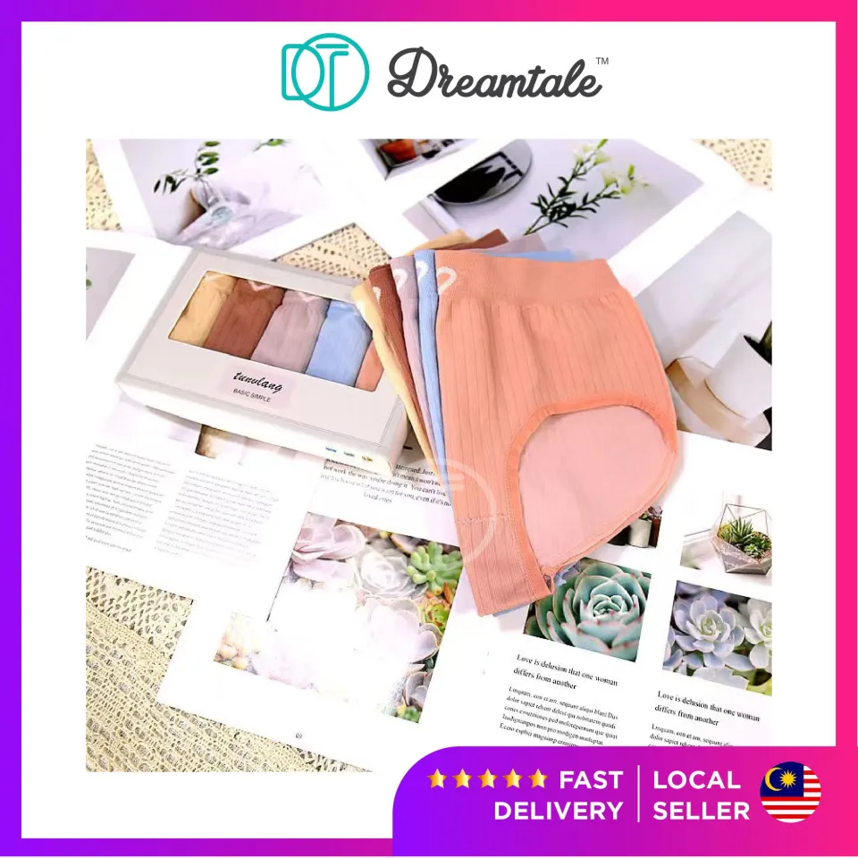 Dreamtale Women Panties Underwear Lunch Box 5 Pcs Panties Set