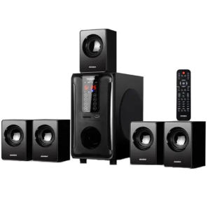 SASION 5.1ลำโพงบลูทูธ เครื่องเสียงโฮมเธียเตอร์ สามารถเชื่อมต่อคอมพิวเตอร์/โทรศัพท์/ดิสก์ U / FM อุปกรณ์เสริม ที่มีรีโมท