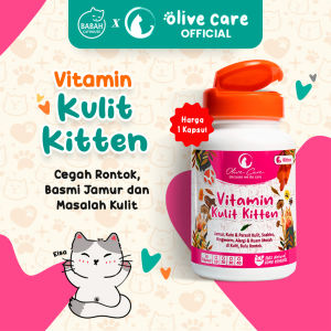 Olive Care Vitamin Kucing MASALAH KULIT KITTEN untuk Bulu Rontok Jamur Kutu Scabies Ringworm Ruam dan Obat Kulit Jamuran Ampuh Murah Tambang Kiten Anak Anakan
