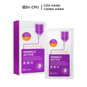 Mặt nạ tinh chất giảm nhăn ngăn ngừa lão hóa Dr.CPU Wrinkle Active Ampoule Mask (25g x 10ea)