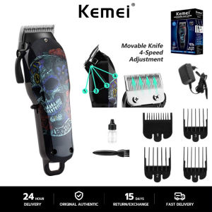 Kemei Cordless Barber Hair Clipper Rechargeable Electric Hair Cutting Men Shaver Hair Trimmer KM-735