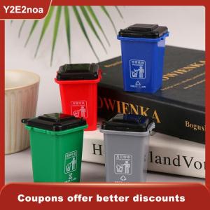 【Y2E2noa】 1:12 Dollhouse MiniTrash Can Model Mini Waste Bin Pen Organizer Home Storage Can