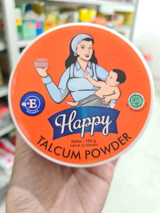BEDAK HAPPY TALCUM POWDER 150 gram BEDAK BAYI HAPPY BEDAK