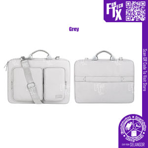 FunTechX 15.6" Large Capacity Laptop Carry Case Waterproof Shoulder Bag Office Briefcase Carrying Case 单肩包手提笔记本内胆
