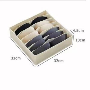กล่องเก็บชุดชั้นใน (พับได้) - (มี 7 ช่อง 16 ช่อง 24 ช่อง) สำหรับเก็บถุงเท้า - ใช้จัดระเบียบชุดชั้นใน - ใช้งานได้หลากหลาย