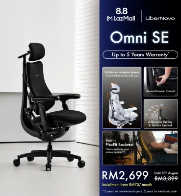 [Ready Stocks] LiberNovo Omni SE | Worlds 1st Dynamic Ergonomic Chair