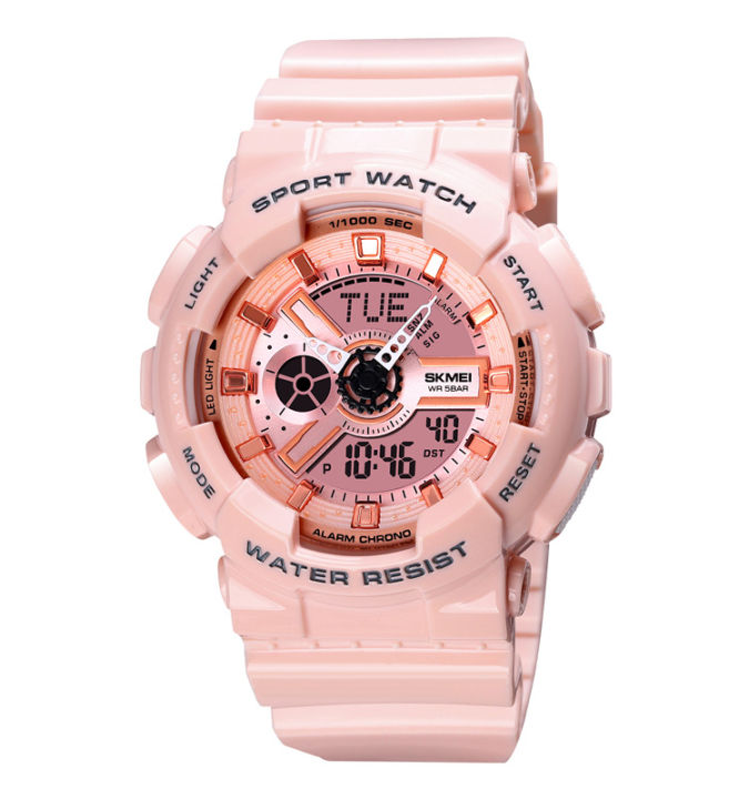 Skmei 1835 multi-function world time 50 meters waterproof shockproof sports  watch men women synchronization machine student sports electronic watch 