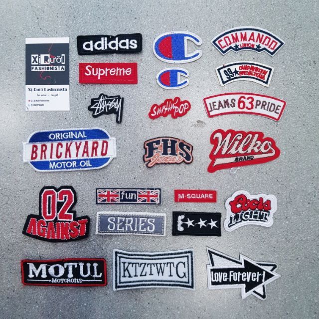 Miếng dán sticker, lô gô , patch ủi , tấm thêu dán vào quần áo | Lazada.vn