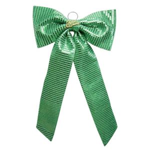 SFFGF Sparkling Christmas Sequin Bowknot 60x120cm Large Bowknot Hanging Pendant DIY Reusable Xmas Tree Topper Bow Festive Home Decor
