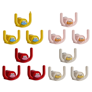 3Pieces Sturdy Without Punch Bathroom Hanging Hook Plastic Materials Portable Accessory for Extra Storage in Kitchens