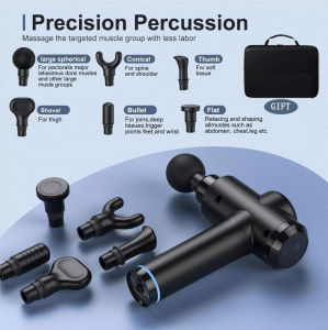 【COD+Hot Sale】Multi Function Massage Gun 20 Speeds 6 Massage HeadHigh Quality Therapeutic Massager For Sport Massager Machine For Body Massage Pain Relief Electric Massager Massage Slimming Device