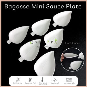 (ESQ) 25 Pcs Bagasse Mini Sauce Plate / Piring Kecil Sauce Kue WMSP