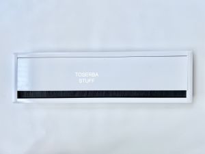 Gromet TSM Aluminium Putih 40cm Meja Kantor Grommet Cover Stop Kontak 4 Outlet Premium Kekinian