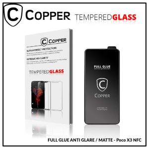 Poco X3 NFC - COPPER Tempered Glass Full Glue Anti Glare - Matte