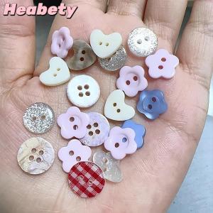 Heabety 10pcs Randomly Diy Scrapbooking Cute Sewing Button Clothing Accessories