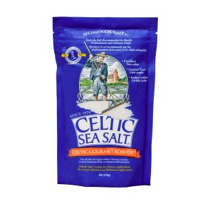 Celtic Sea Salt Kosher – Unrefined Sea Salt Chef Trusted Sustainably Harvested GMP Certified – Cooking Baking Meat Seasoning Pasta Water – 1 lb Resealable Bag