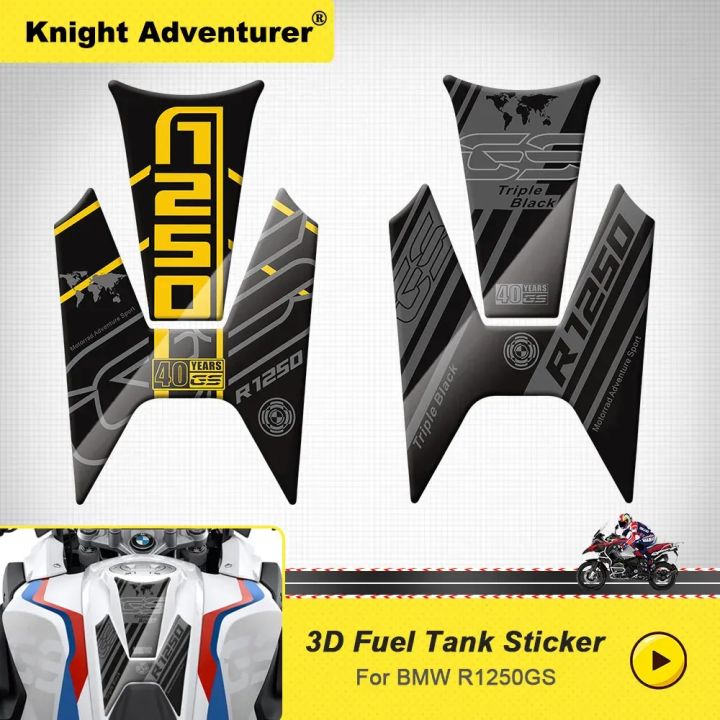 2 Stickers 3D Guards Side Rally Compatible Motorcycle BMW GS R1200 2017-2018