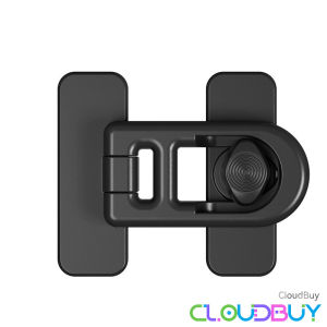 C.B.【Ready in Stock】 Refrigerator Lock Child Safety Protection Refrigerator Lock Anti-Clamp Easy Installation White/Black