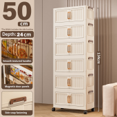 40-80cm Lowest Price Multipurpose Foldable Storage Cabinet Living Room Removable Stackable Storage Box Almari Plastik